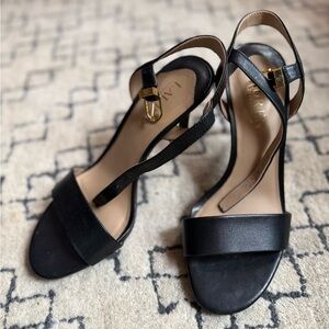 Ralph Lauren Black Strap Dress Shoes